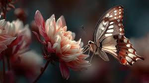 Colorful blooming flower visual