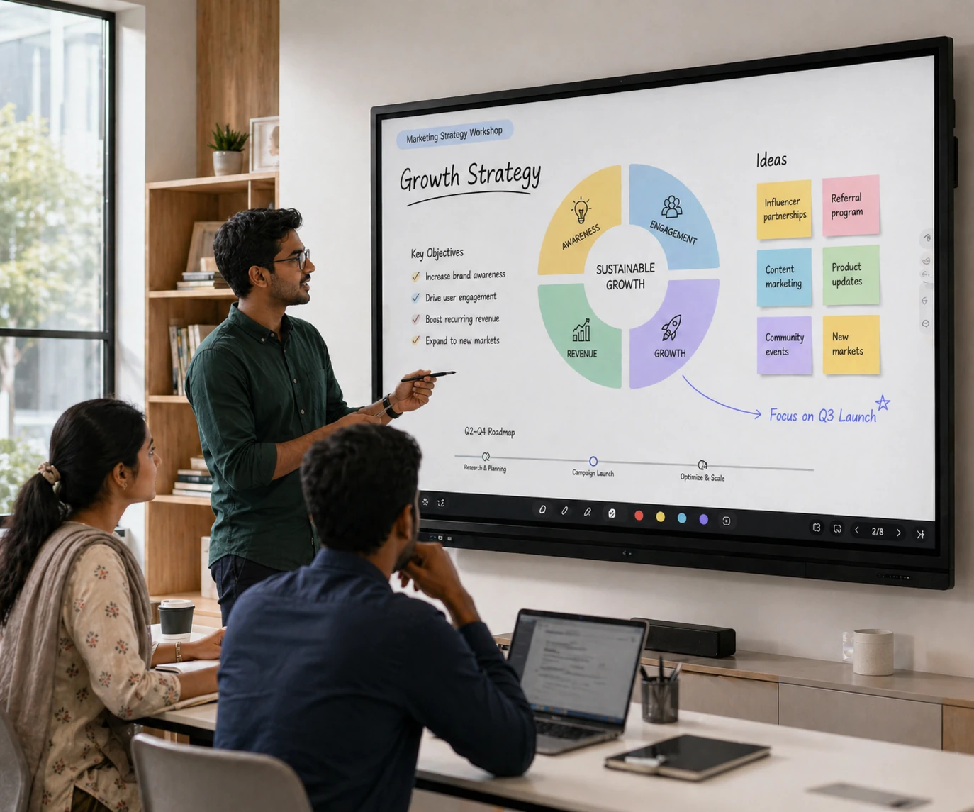 LG 65-inch Interactive Flat Panel – CreateBoard TR3DK Series