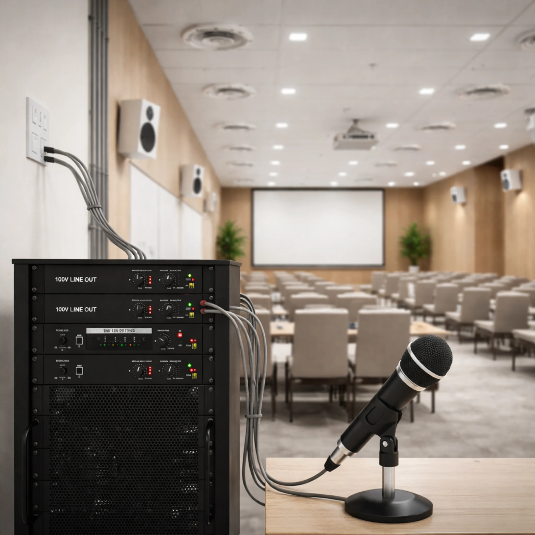 Analog 100V Line PA System – School & Office