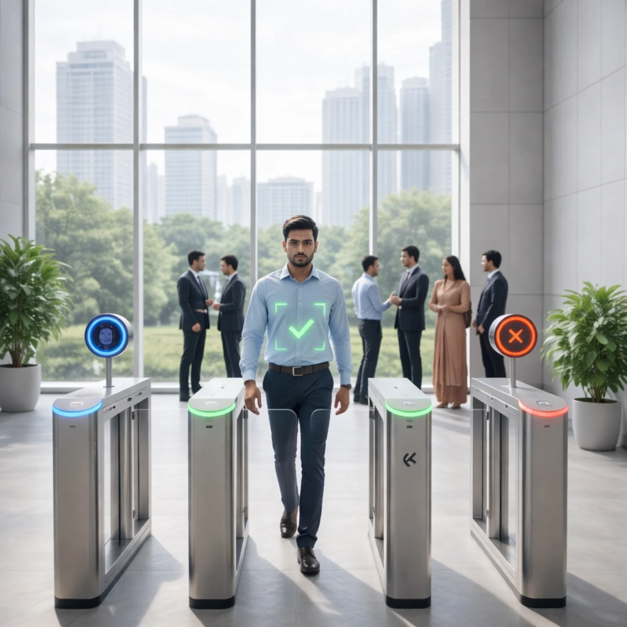 AI Face Recognition Turnstile Gate