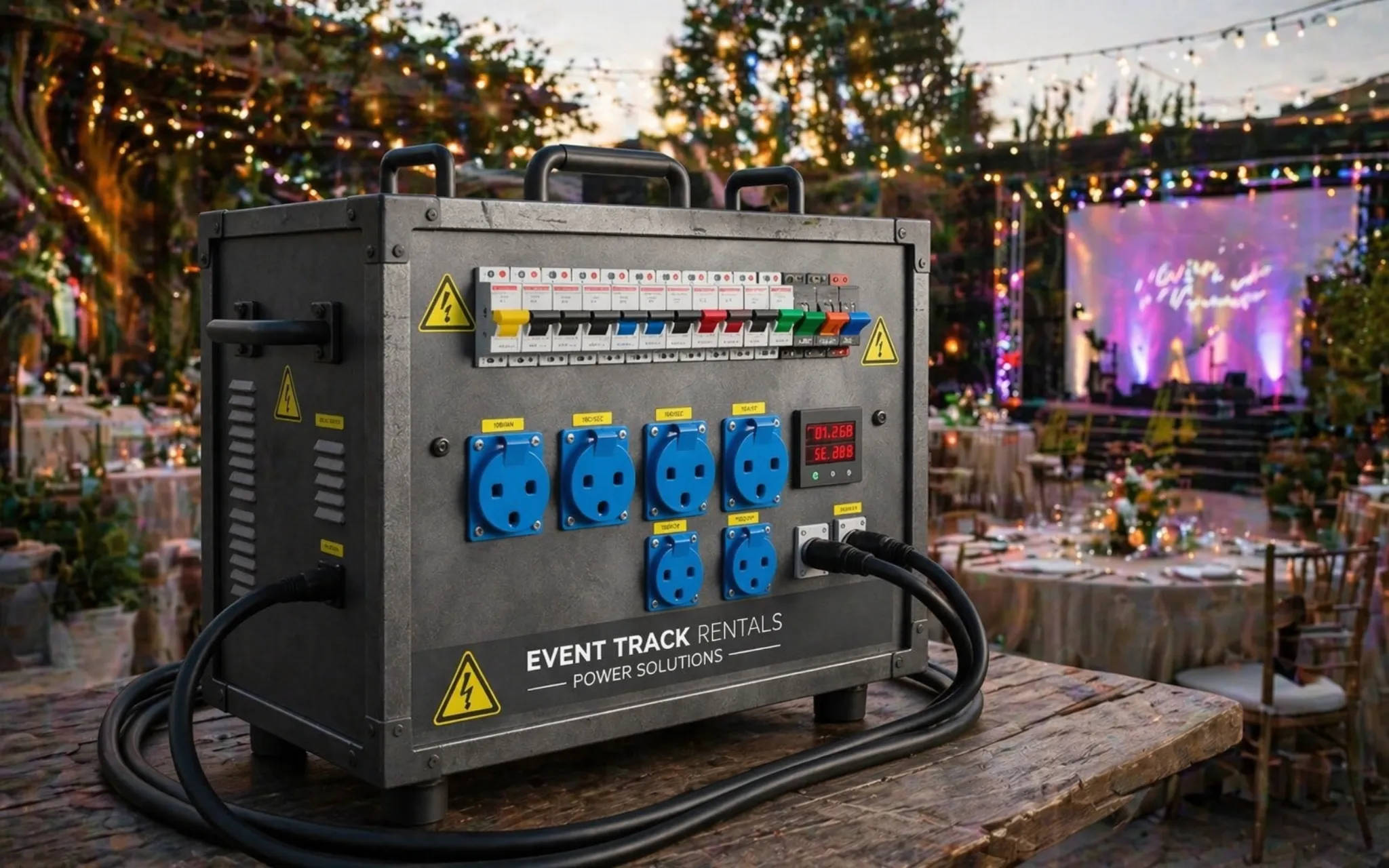 63A Power Distribution Box (Event LED / Sound / Light)