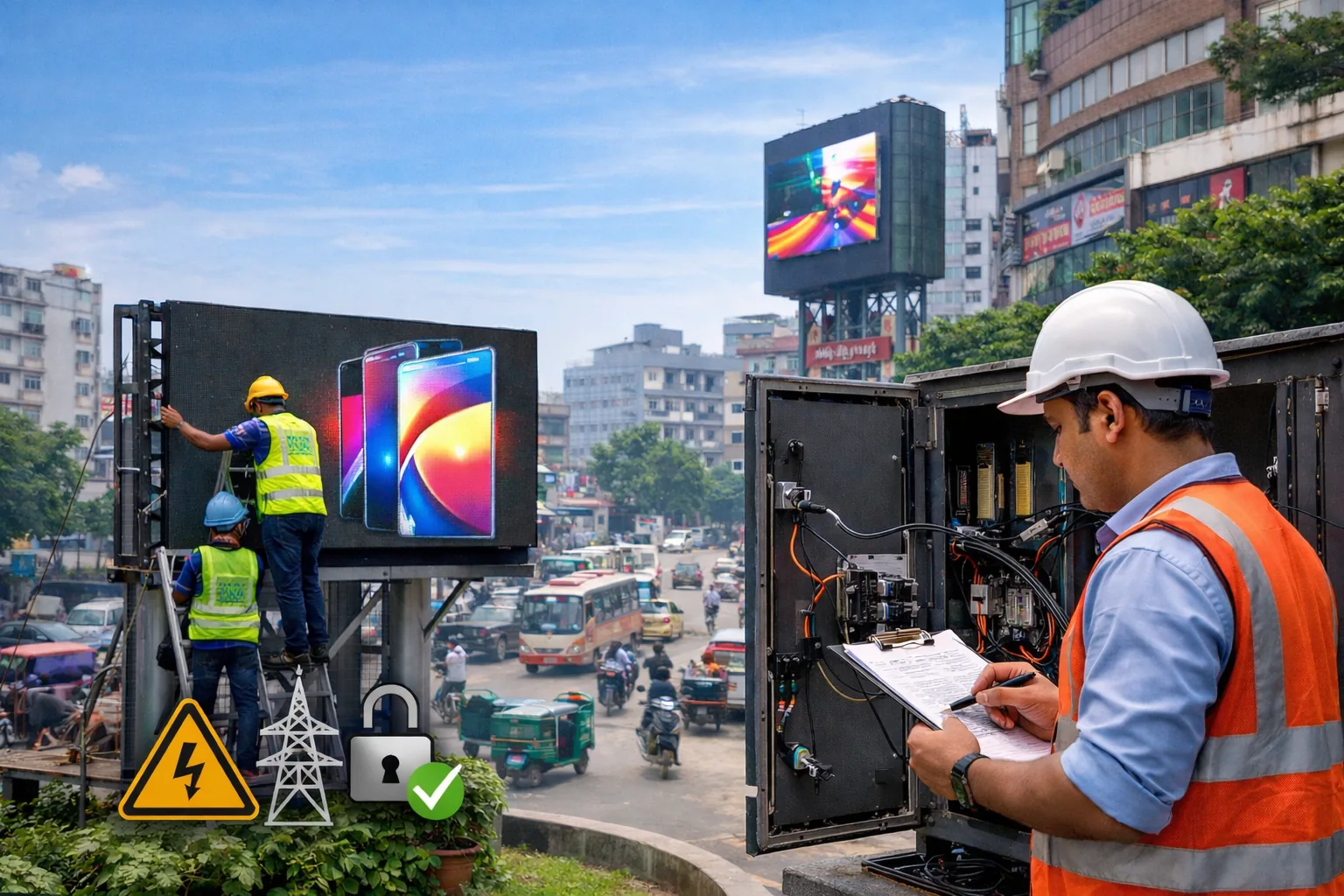 Outdoor LED Structure and Power Safety Guide