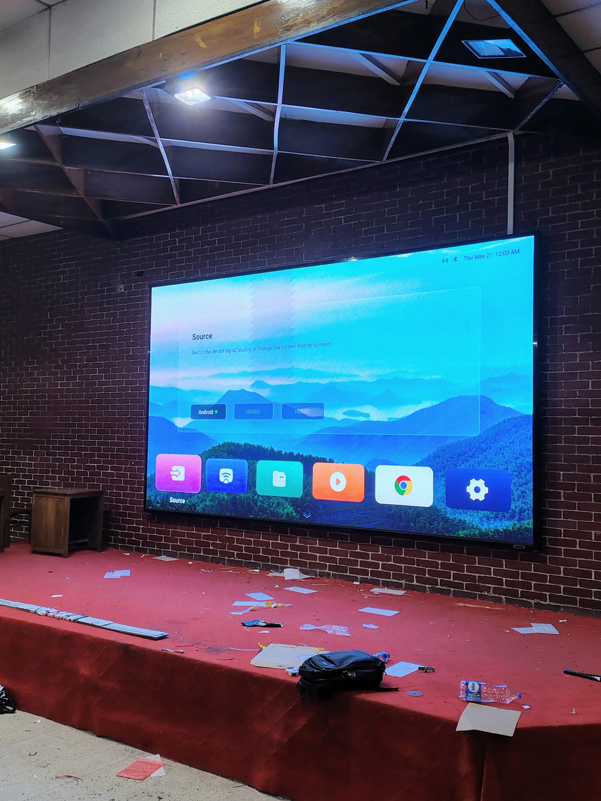 P2.5 Lampro indoor LED display project at the National Library in Dhaka