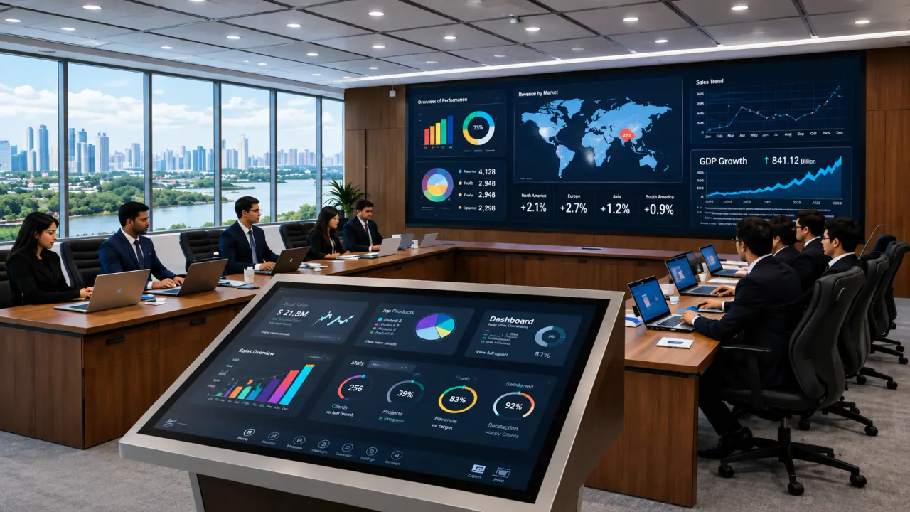 Premium Digital Podium with Interactive Touch Display