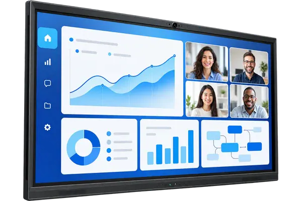 Interactive flat panel for corporate collaboration