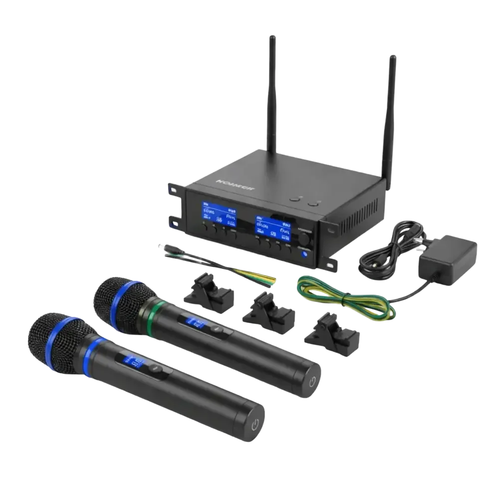 UHF Wireless Handheld Microphone Set (Dual Channel)