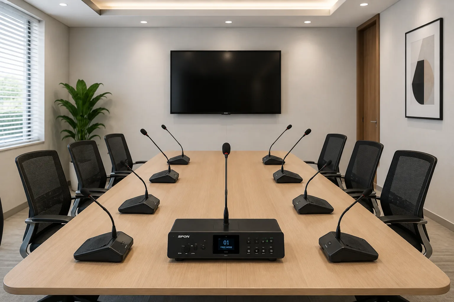 12 person complete conference system package for corporate boardroom