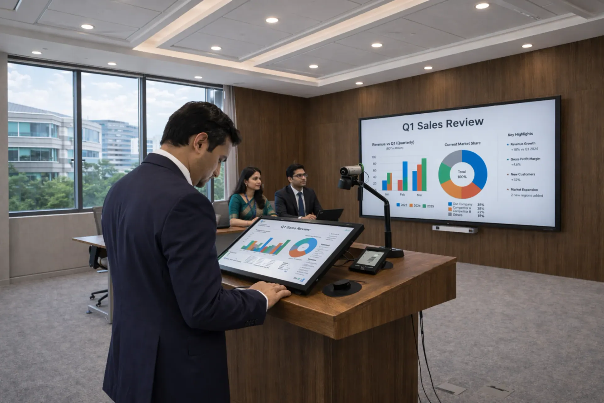 Tender-Based Custom Digital Podium (BOQ Compliant)