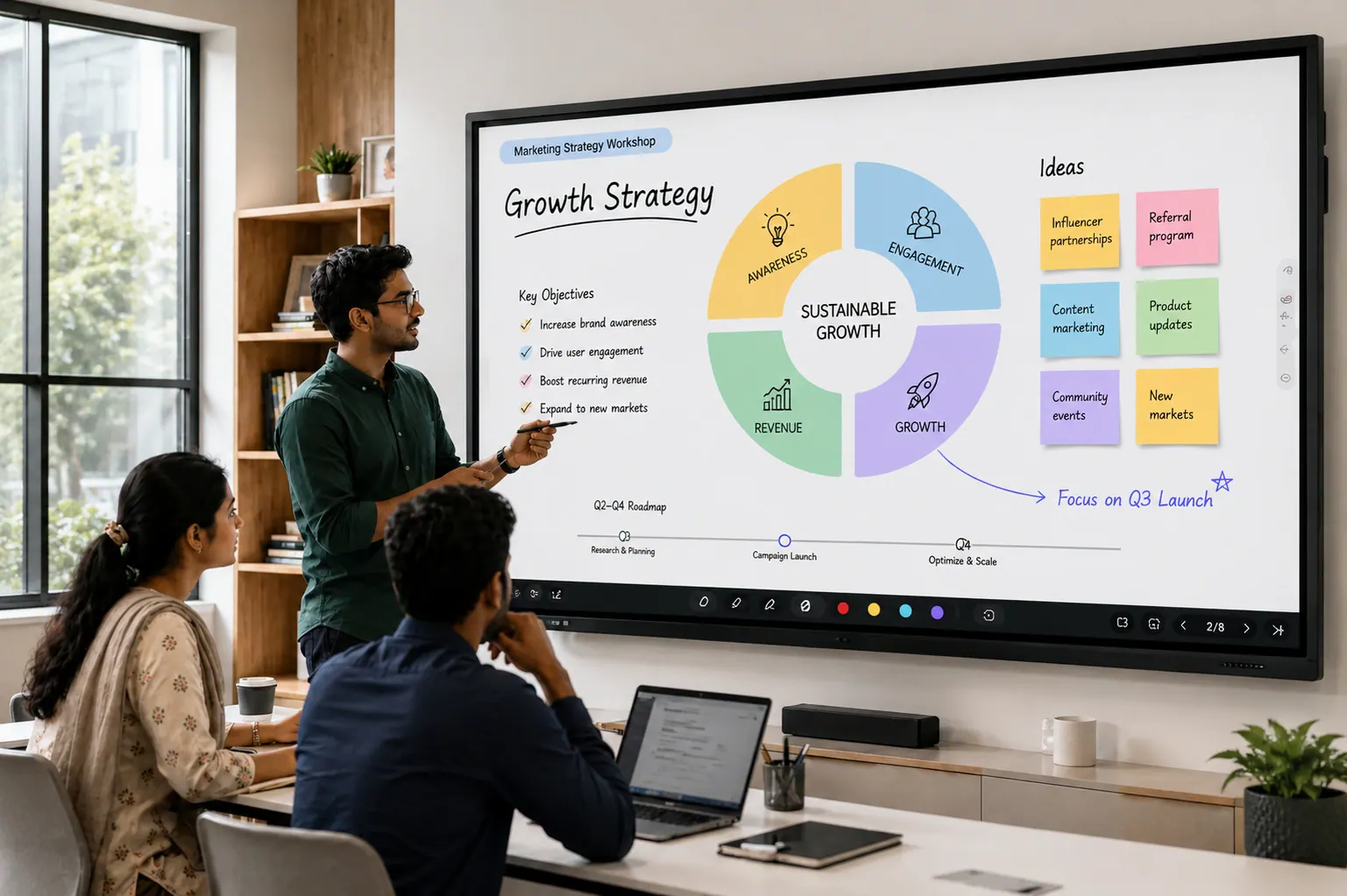 LG 65-inch Interactive Flat Panel – CreateBoard TR3DK Series