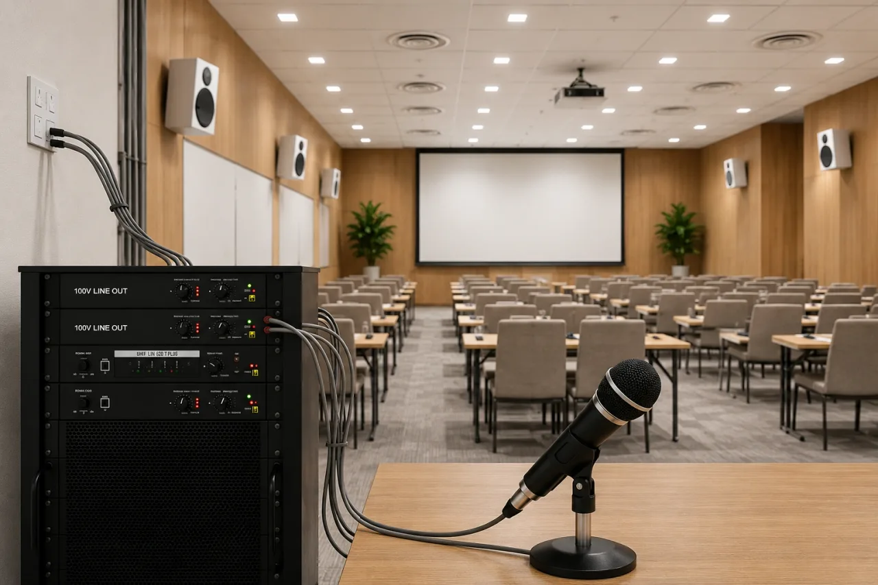 Analog 100V Line PA System – School & Office