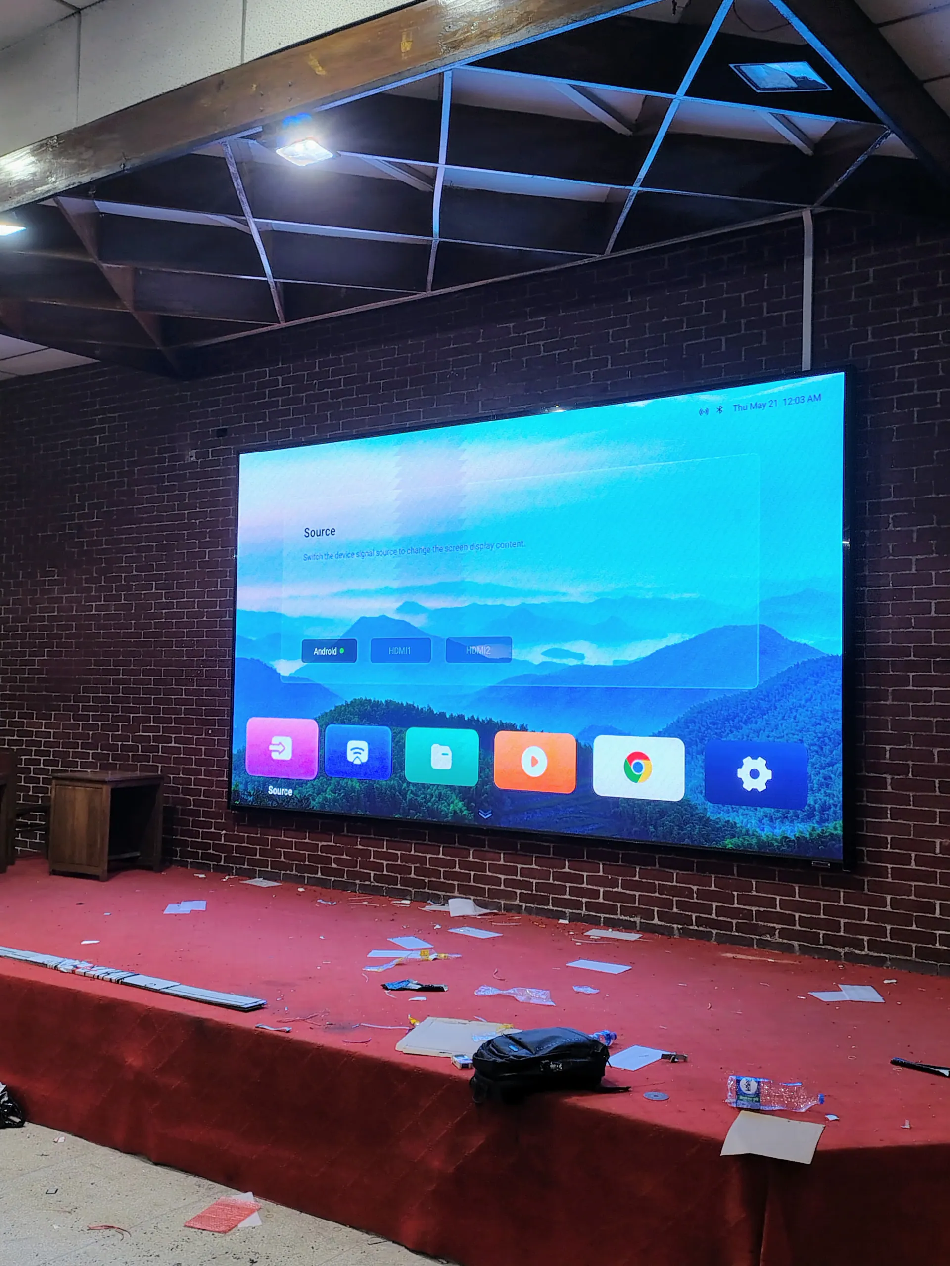 P2.5 Lampro indoor LED display project at the National Library in Dhaka